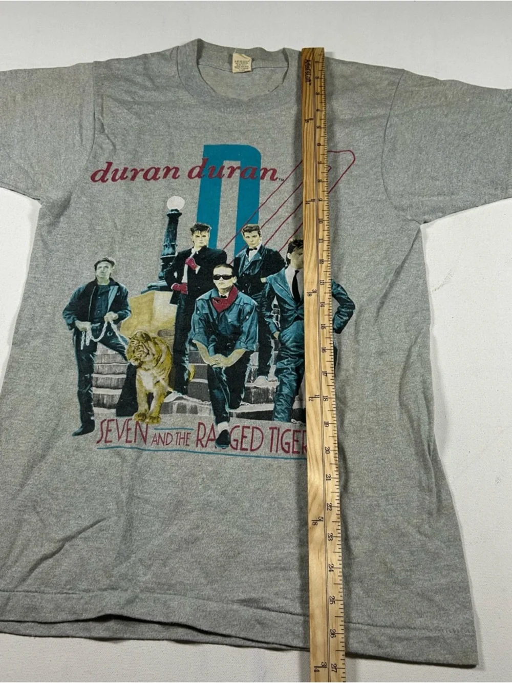 Vintage 1984 Duran Duran Seven and the Raged Tiger tour shirt med Single Stitch - Picture 5 of 8